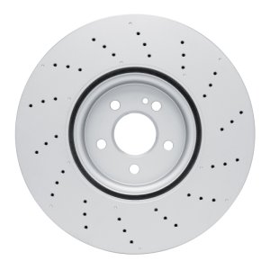Mercedes-Benz A45 AMG Brake Rotor (1) - Front - R1 Concepts - Drilled GeoSPEC Coated - `20-`25